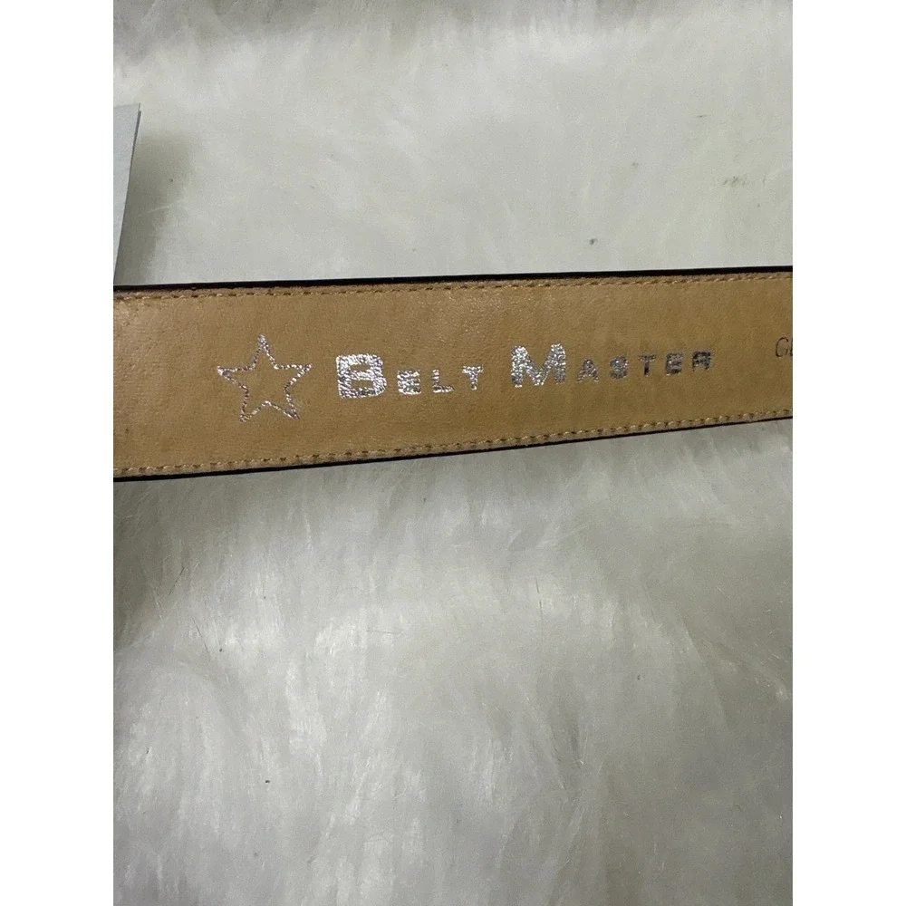 Belts by Sherman Brown Italian Leather Texas Star‎ Buckle Belt Size 42